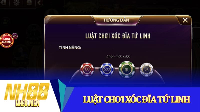 Luật chơi xóc đĩa Tứ Linh với cách chơi cực chất